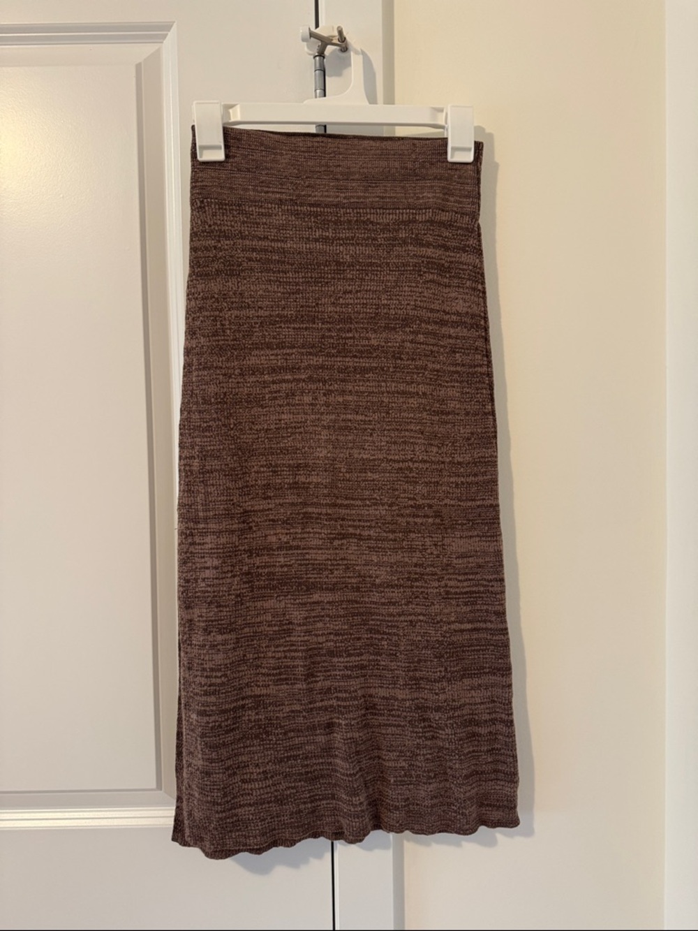 Free People Brown Knit Midi Skirt